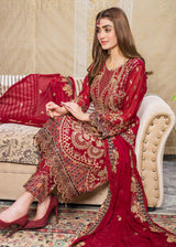 Zainab Fazlani Luxury Embrodered chiffon Collection 100% Original