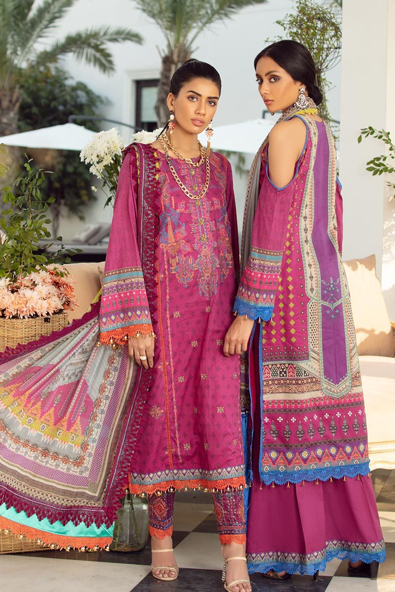 Rang Rasiya Embroidered lawn Collection-100% Original Guaranteed