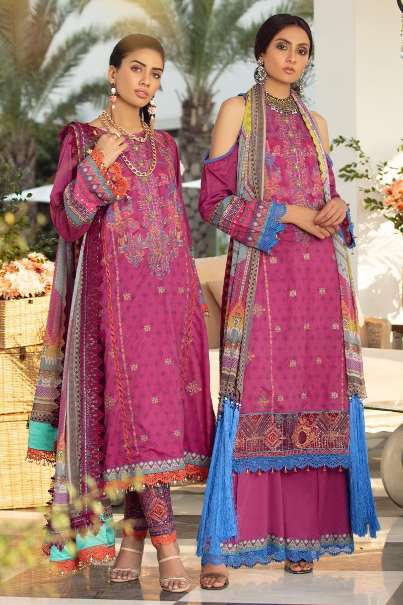 Rang Rasiya Embroidered lawn Collection-100% Original Guaranteed