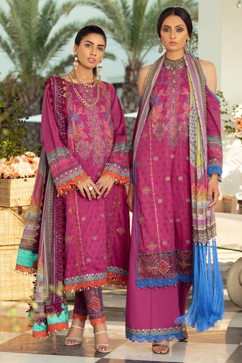 Rang Rasiya Embroidered lawn Collection-100% Original Guaranteed
