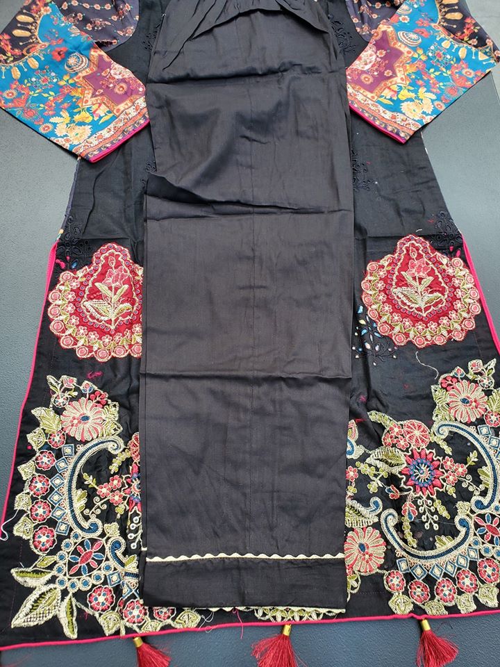 Pakistani Stitched Embroidery Lawn Suit Ready To Ship