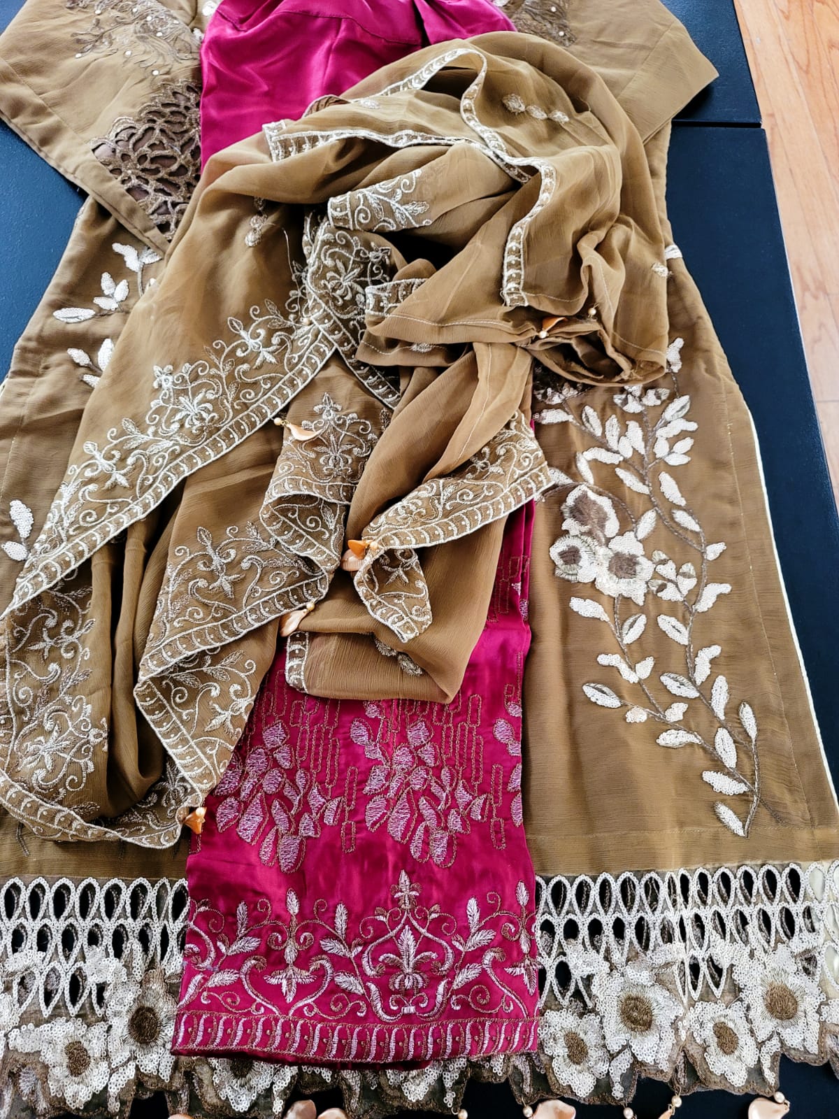 Pakistani Stitched Embroidery Party Wear Dresses Ready To Ship