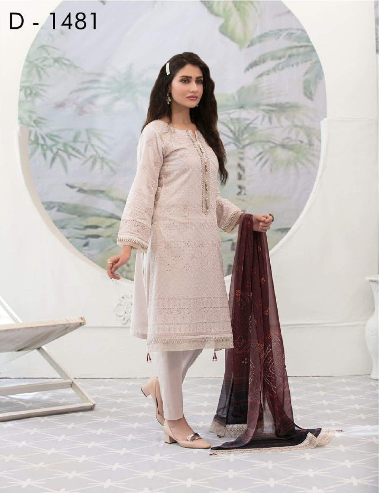 In-Vogue Luxury By Tawakkal Embroidered Lawn Collection 2021 -100% Original Guaranteed