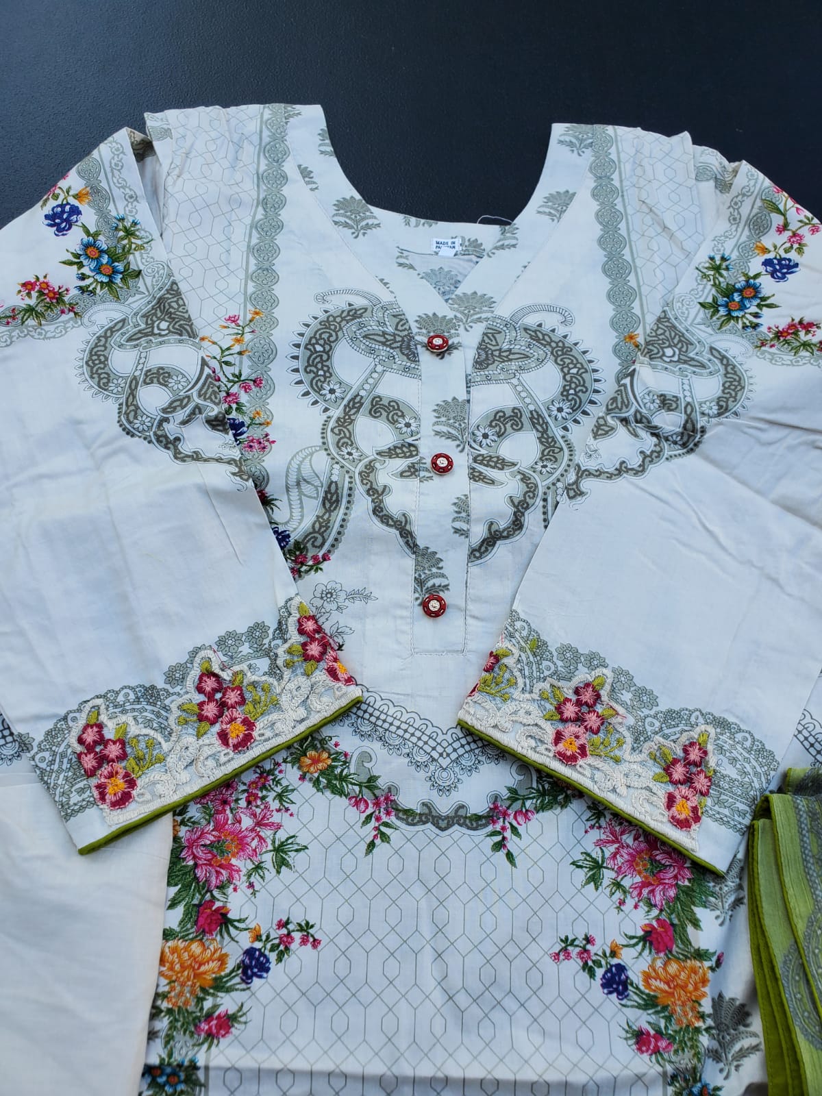 Pakistani Stitched Embroidery Lawn Suit Ready To Ship