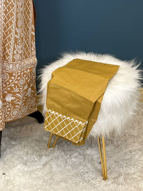 Indian Cotton Stitched Embroidery Suit Ready To Ship