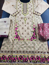 Pakistani Stitched Embroidery Party Suit Ready To Ship