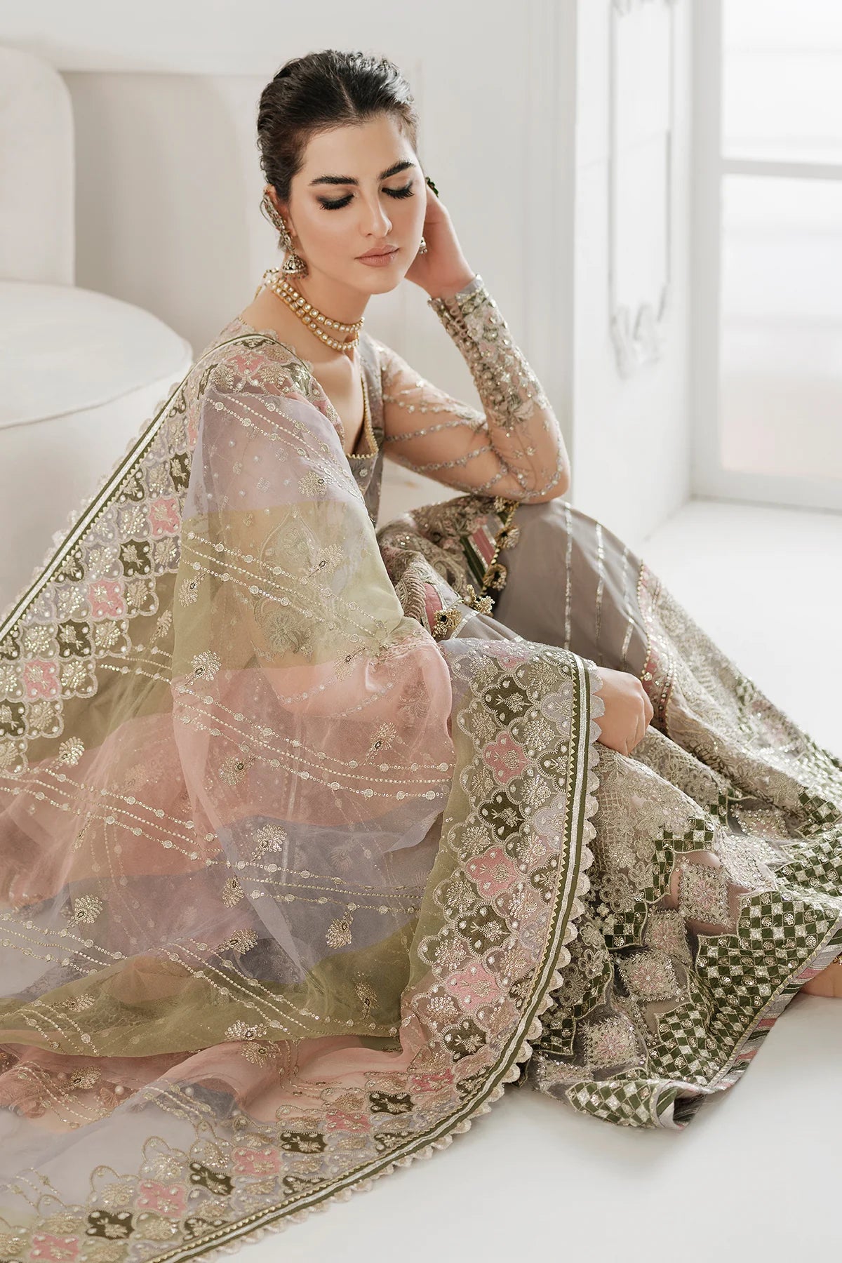 Chantelle - Embroidered Chiffon By Baroque Luxury Collection 100% Original