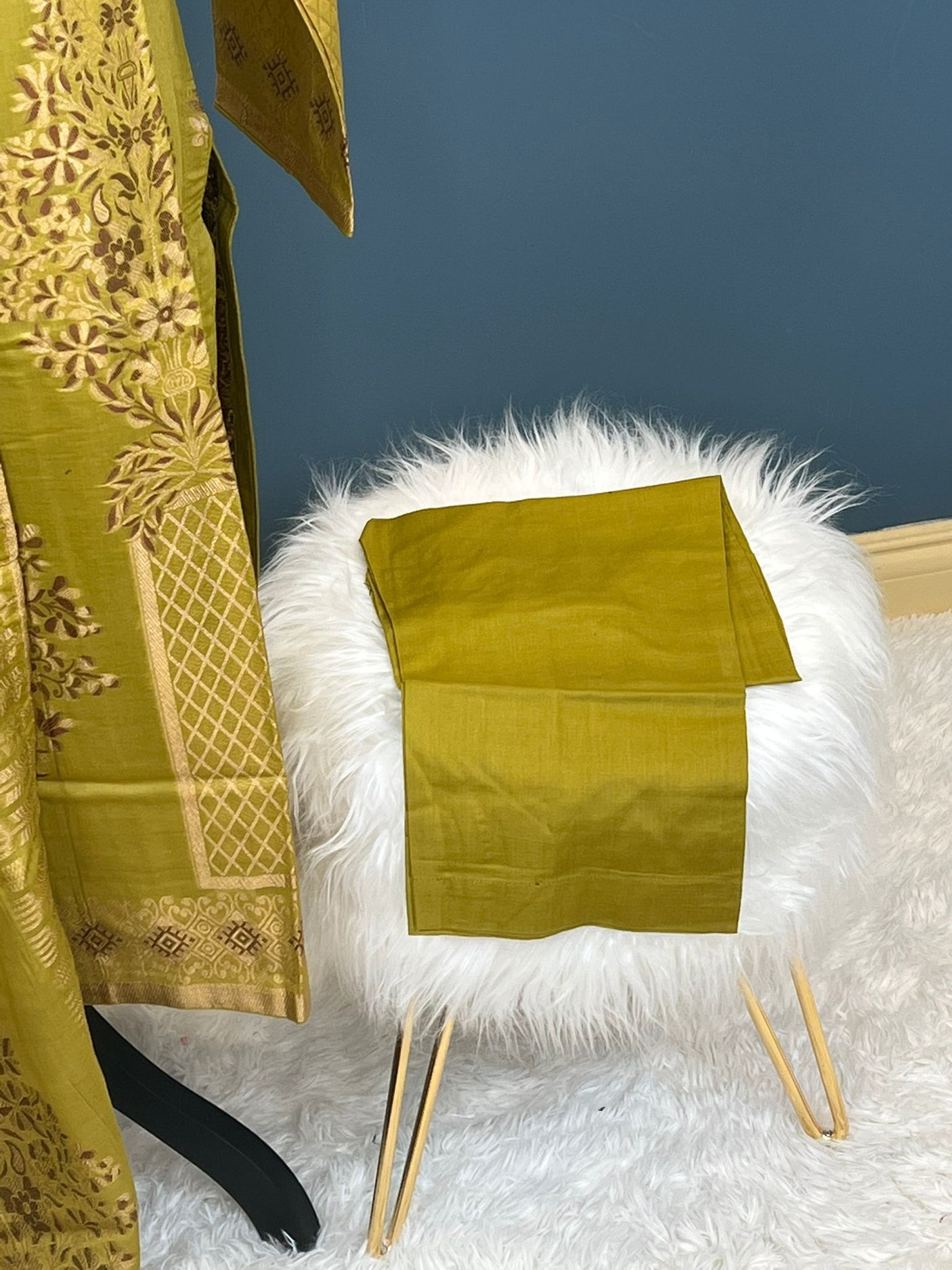 Pakistani lawn stitched  Embroidered Suit Ready To Ship