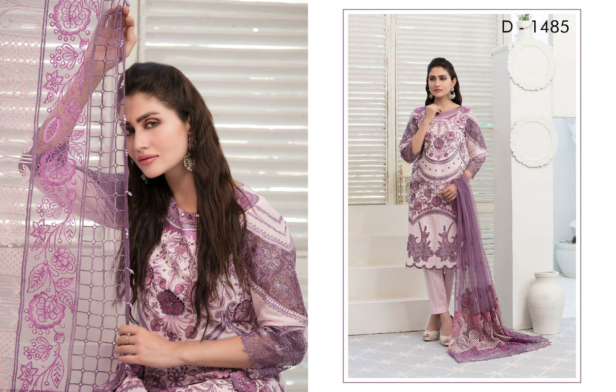 In-Vogue Luxury By Tawakkal Embroidered Lawn Collection 2021 -100% Original Guaranteed