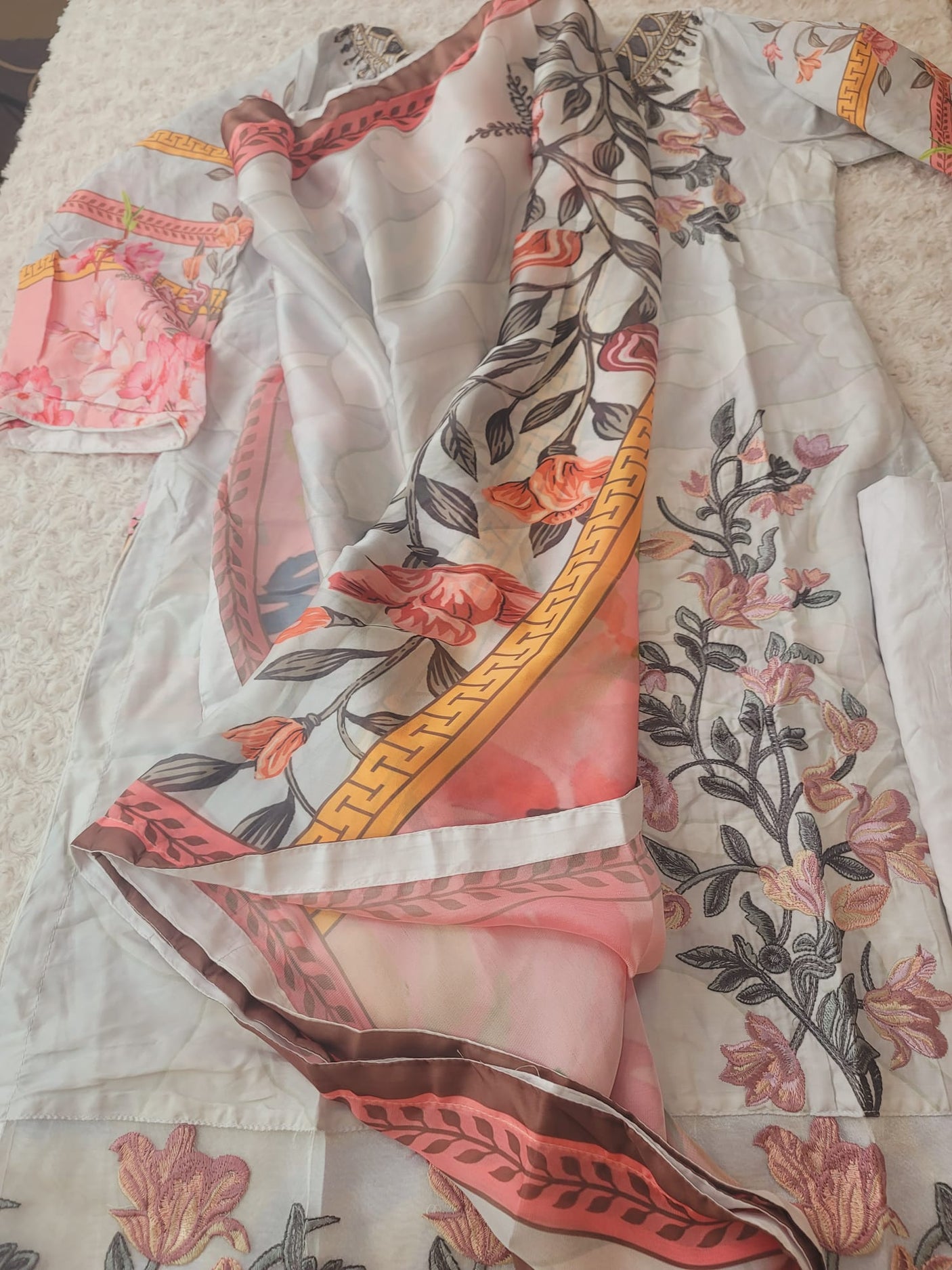 Pakistani Stitched Embroidery luxury  lawn Dresses Ready To Ship