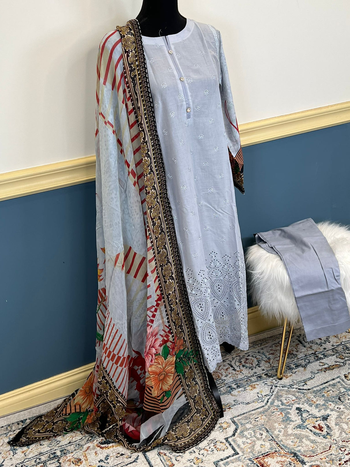 Luxury Embroidered lawn Ready To Ship