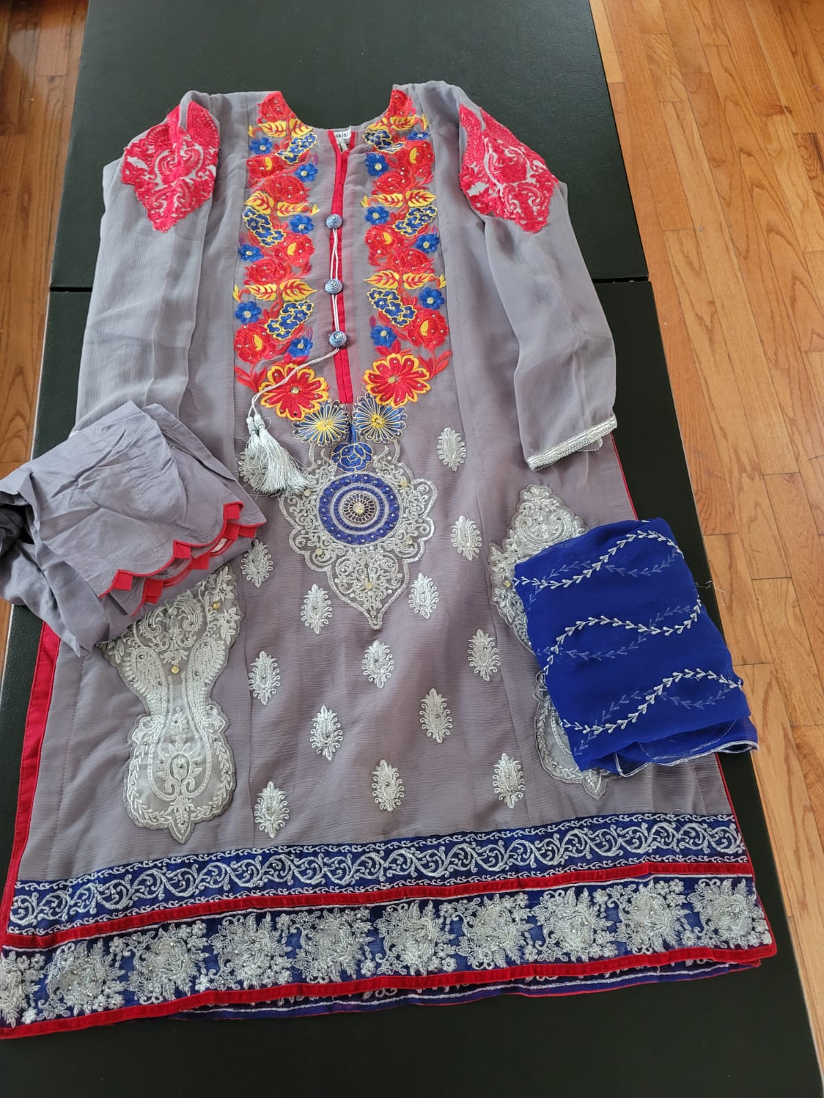 Pakistani Stitched Embroidery Party Wear Dresses Ready To Ship