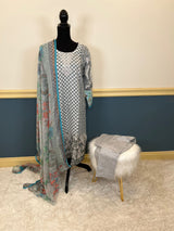 Indian Cotton Stitched Embroidery Suit Ready To Ship