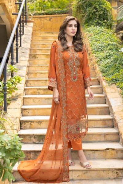 Mizka by Mi-Creation Luxury  Embroidered Chiffon Collection-100% Original