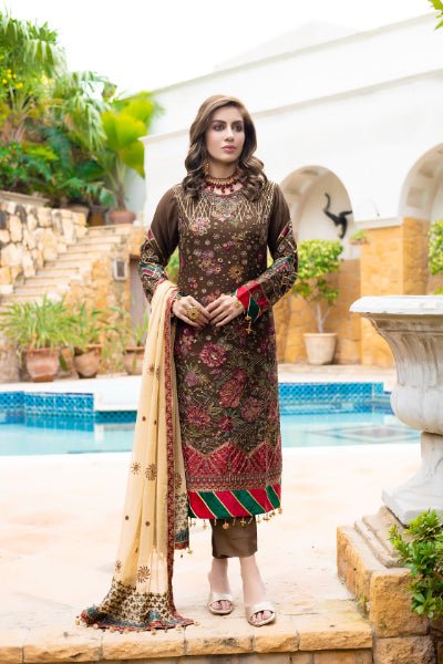 Mizka by Mi-Creation Luxury  Embroidered Chiffon Collection-100% Original