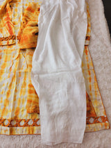 Pure silk tye dye designer salwer kamiz with pure chiffon dupatta