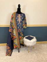 Pakistani Stitched Embroidered lawn Salwar kameez ready to ship