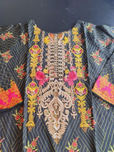 Pakistani Linen Embroidered Salwar kameez Ready To Ship