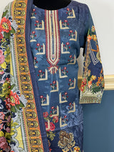 Pakistani Stitched Embroidered lawn Salwar kameez ready to ship