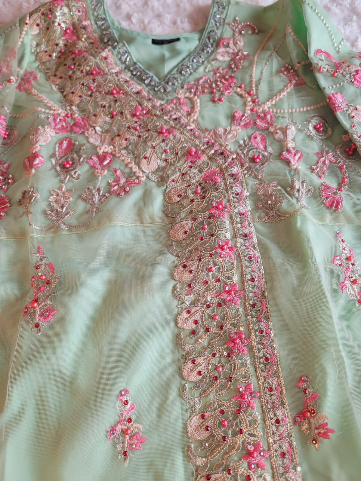 Pakistani Stitched Embroidery Party Wear Dresses Ready To Ship