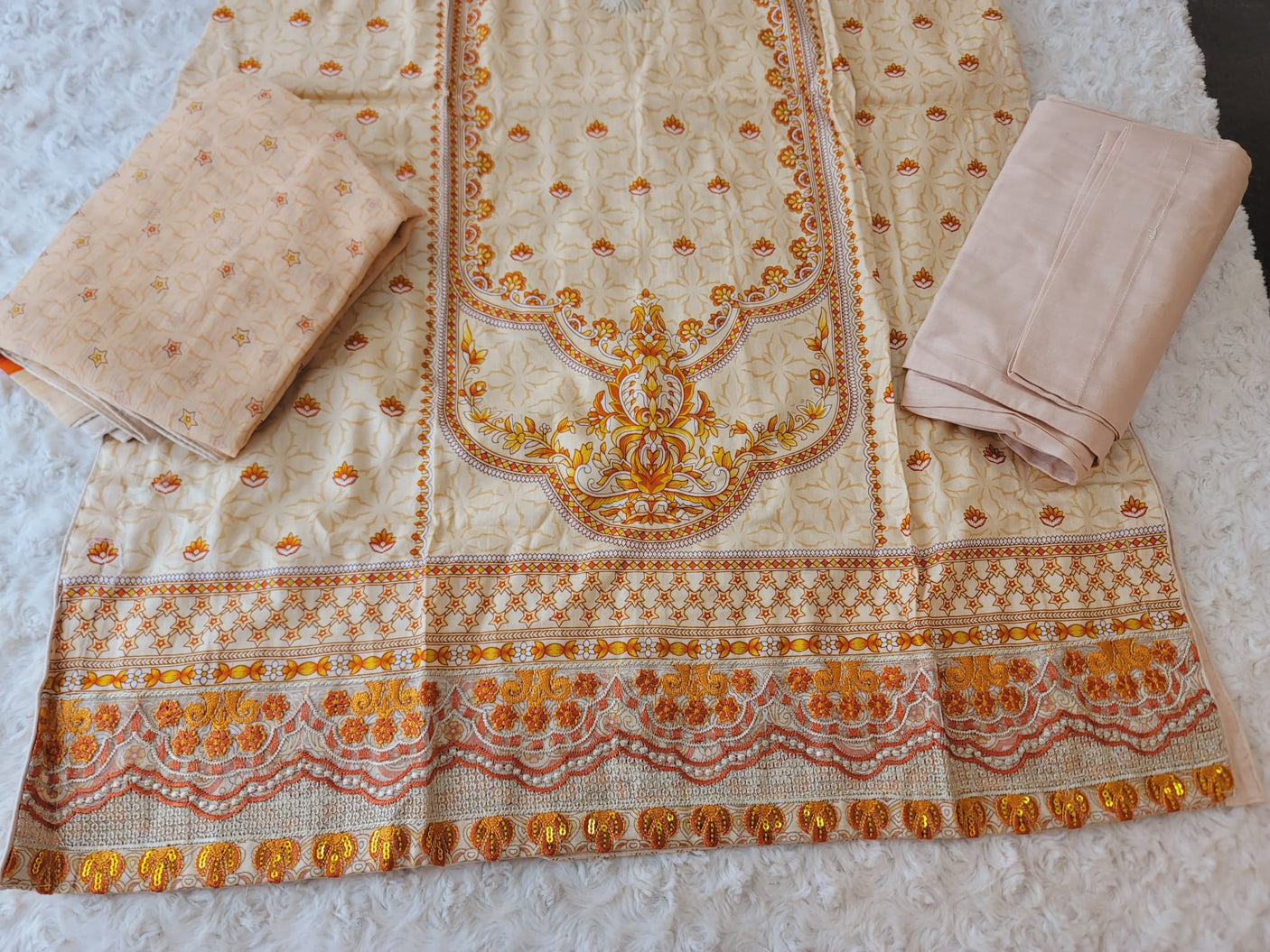 Pakistani Stitched lawn Embroidered Salwar kameez ready to ship