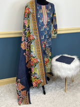 Pakistani Stitched Embroidered lawn Salwar kameez ready to ship