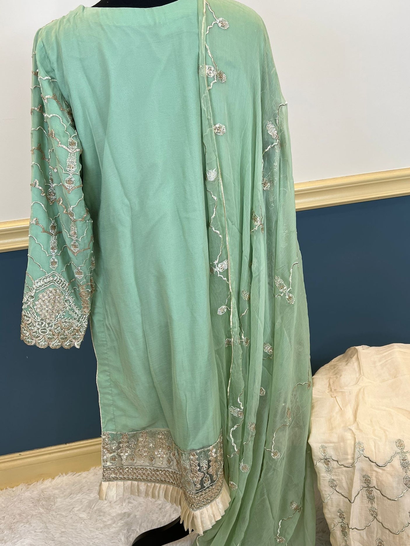 Pakistani Stitched Embroidery Party Wear Dresses Ready To Ship
