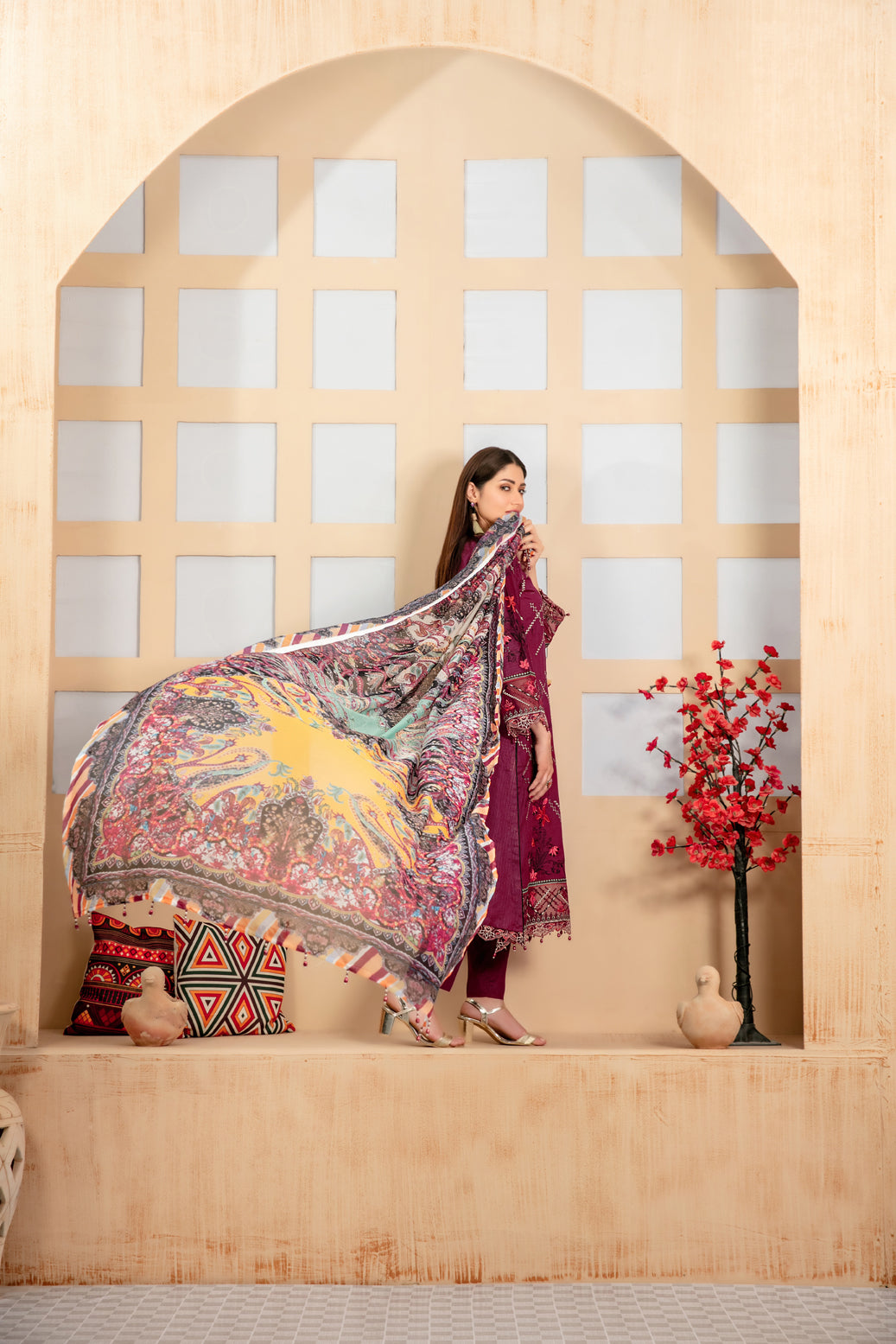 Gulrukh by Tawakkal Collection 100% Original