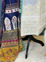 Indian Cotton Stitched Embroidery Suit Ready To Ship