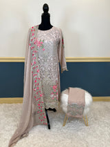 Pakistani Stitched Embroidery Party Wear Dresses Ready To Ship