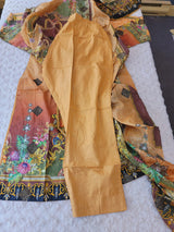 Pakistani Stitched lawn Embroidered Salwar kameez ready to ship