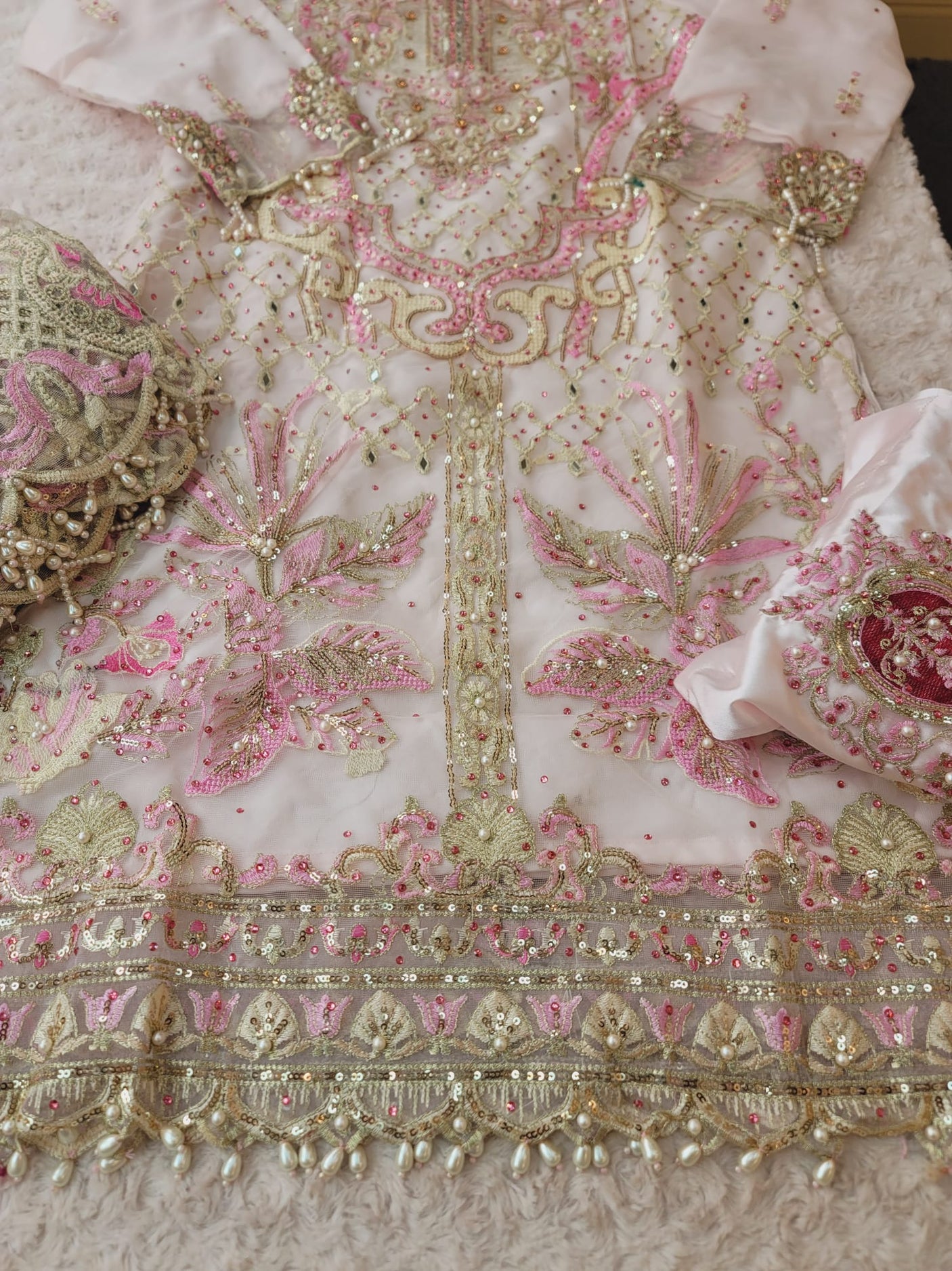 Pakistani Stitched Embroidery Party Wear Dresses Ready To Ship