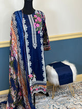 Pakistani Stitched Embroidered lawn Salwar kameez ready to ship