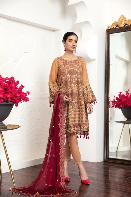 Alizeh Fashion By Bilal's Embroidered Chiffon Collection -100% Original Guaranteed