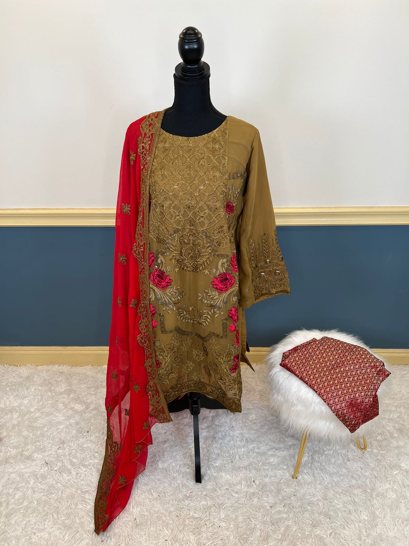 Pakistani Embroidered Party wear  Ready To Ship