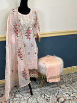 Pakistani Stitched Luxury Embroidered lawn Salwar kameez ready to ship