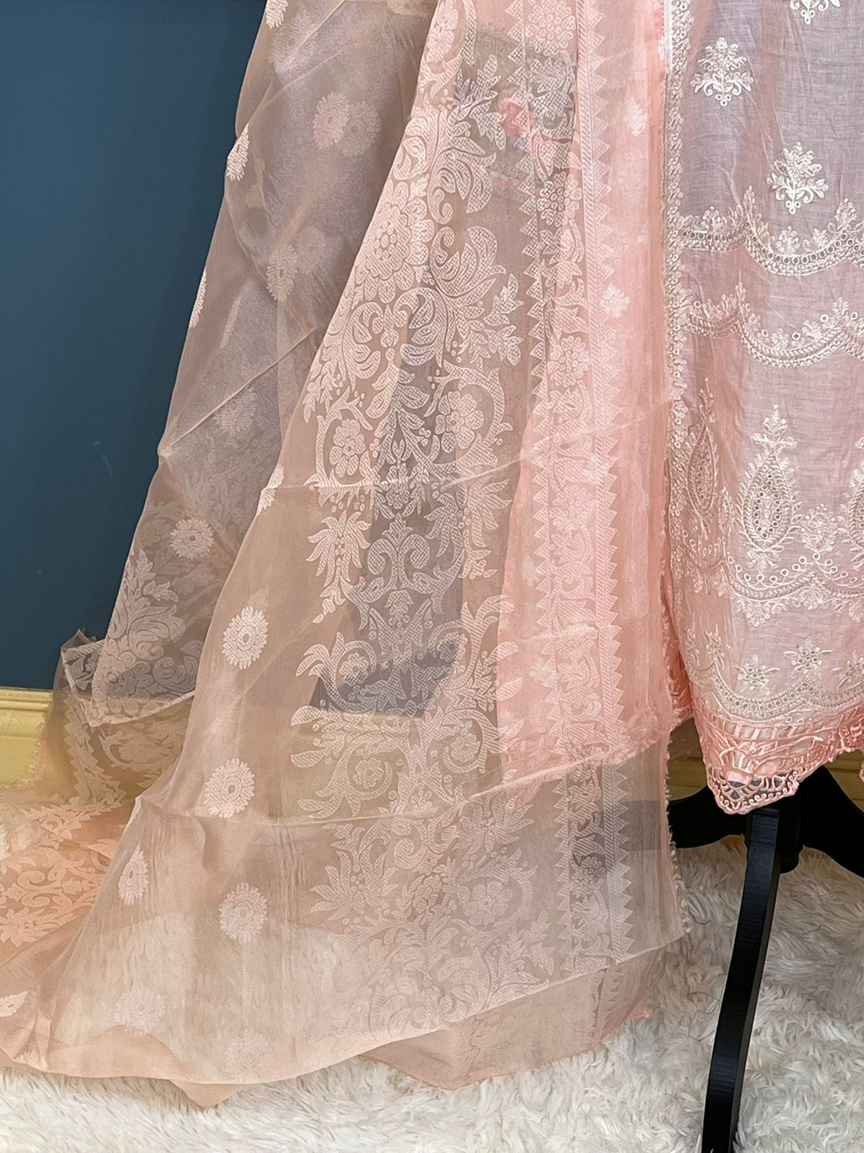 Indian Cotton Stitched Embroidery Suit Ready To Ship