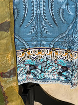 Pakistani Stitched lawn Embroidered Salwar kameez ready to ship