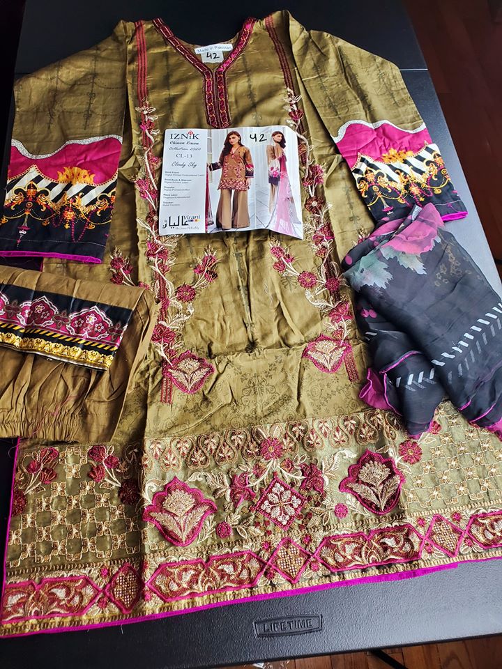 Pakistani Stitched Embroidery Lawn Ready To Ship