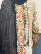 Pakistani Stitched Embroidery luxury  lawn Dresses Ready To Ship