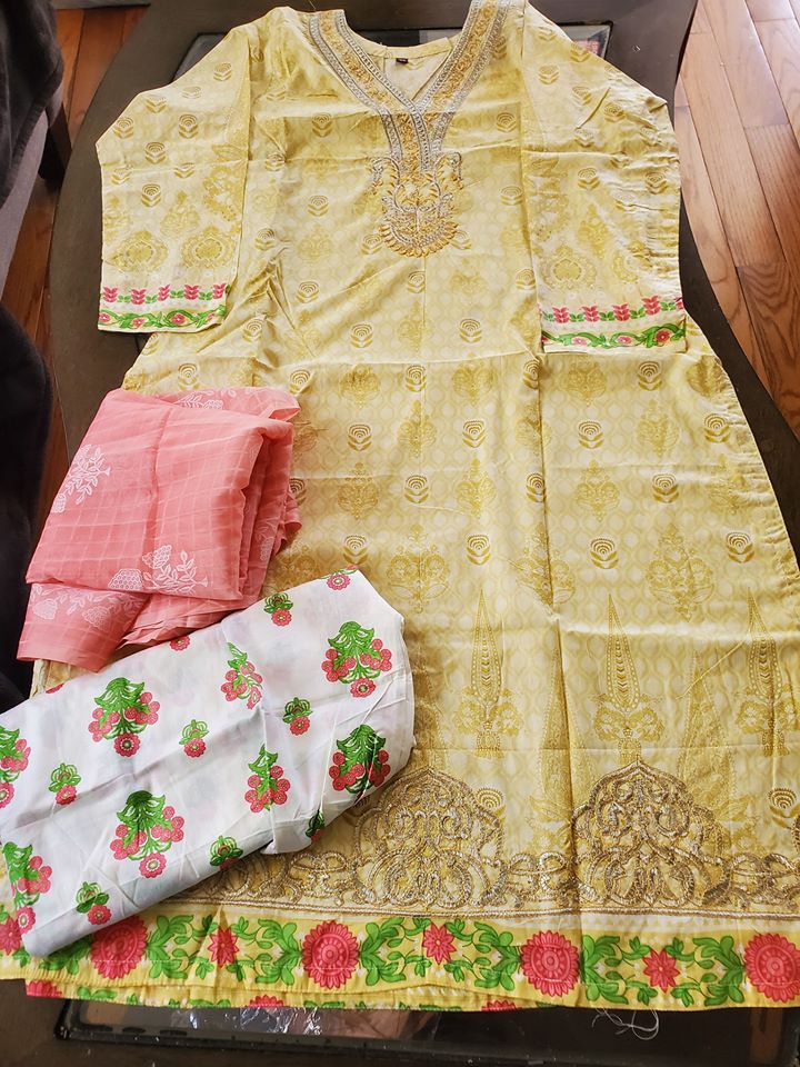 Pakistani Stitched Embroidery Lawn Suit Ready To Ship