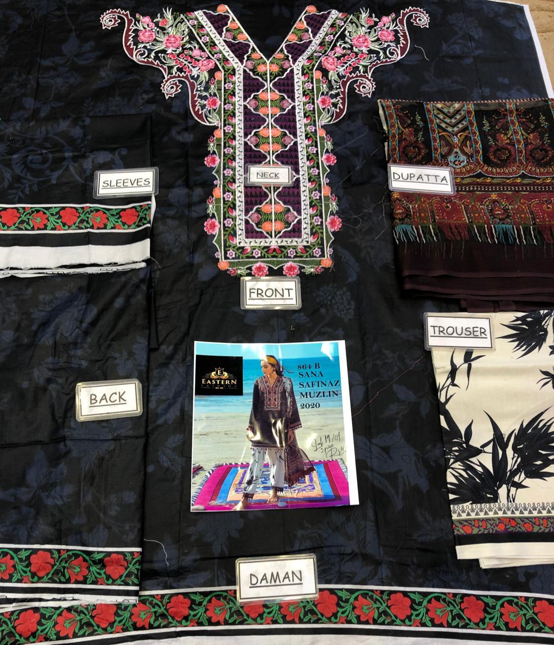 Pakistani Stitched Embroidery Lawn Suit Ready To Ship