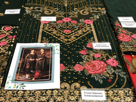 Pakistani Stitched Embroidery Party Wear Dresses Ready To Ship