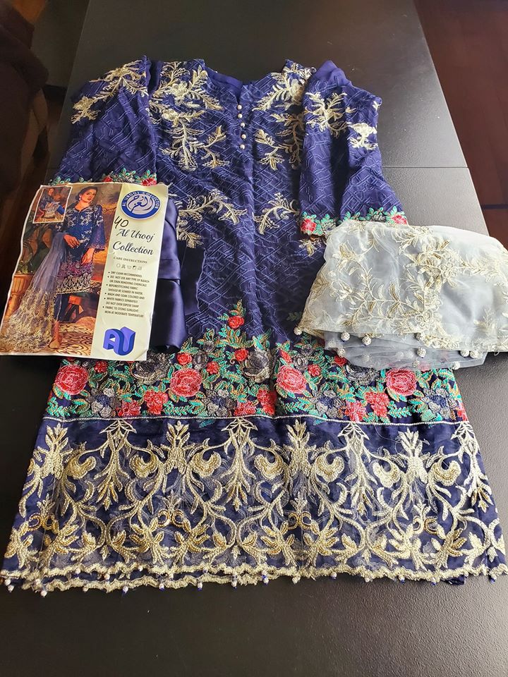 Pakistani Stitched Embroidery Party Wear Dresses Ready To Ship