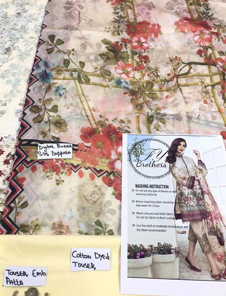 Pakistani Stitched Embroidery Lawn Suit Ready To Ship