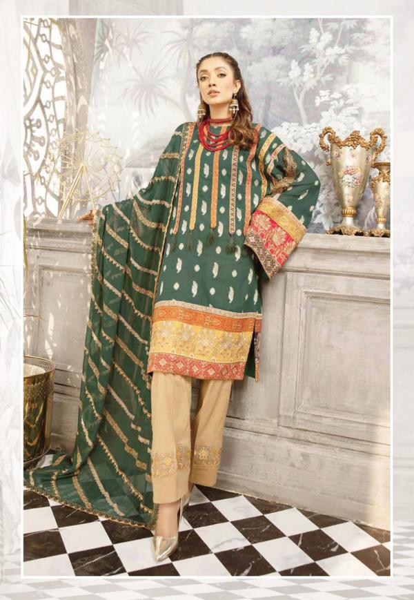BELLA by Johra Embroidered Lawn Collection 2021 -100% Original Guaranteed