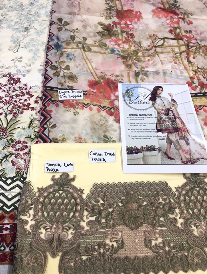 Pakistani Stitched Embroidery Lawn Suit Ready To Ship