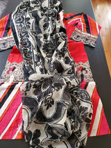 Pakistani Stitched Embroidery Lawn Suit Ready To Ship