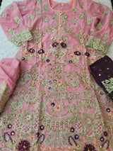 Pakistani Stitched Embroidery Party Wear Dresses Ready To Ship