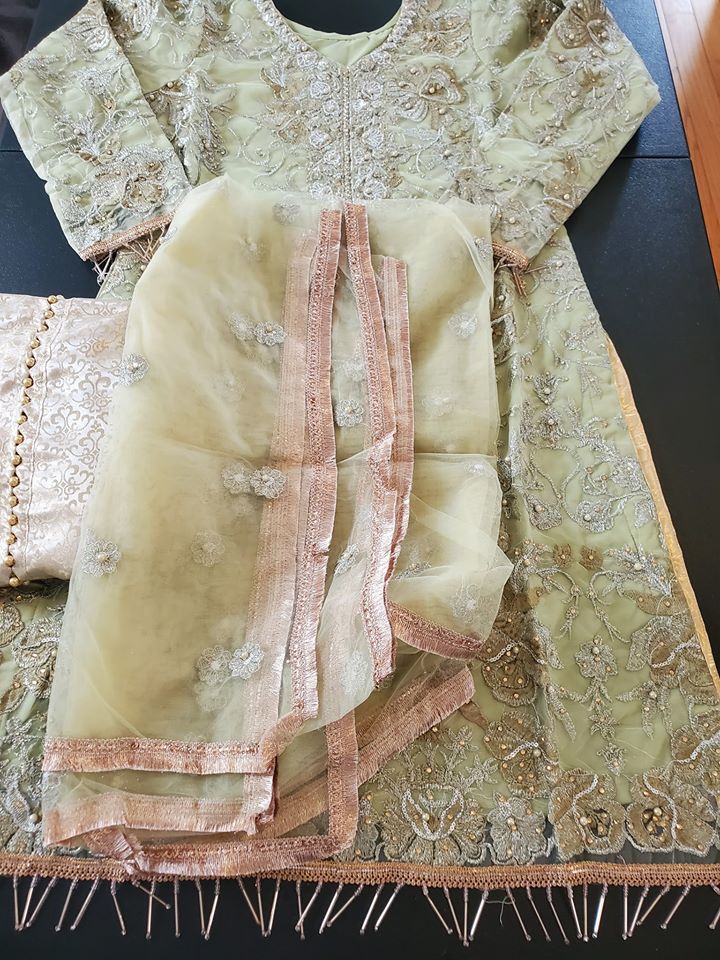 Pakistani Stitched Embroidery Party Wear Dresses Ready To Ship